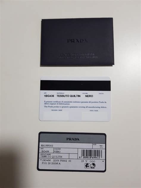 how to tell real prada bag|prada authenticity certificate card.